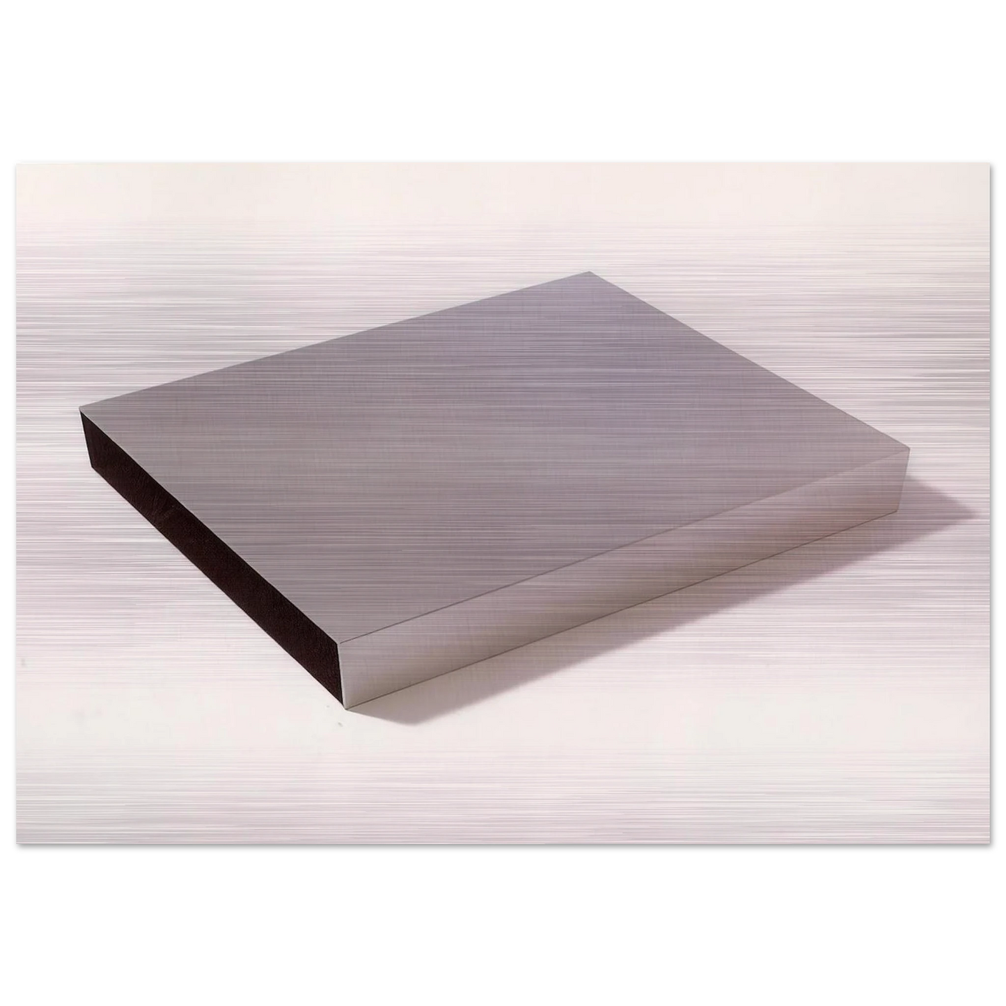 Untitled Multiple - 1971 - Donald Judd Brushed Aluminum Print - 70x100 cm / 28x40 inches | Donald Judd Aluminum Print | Donald Judd Prints