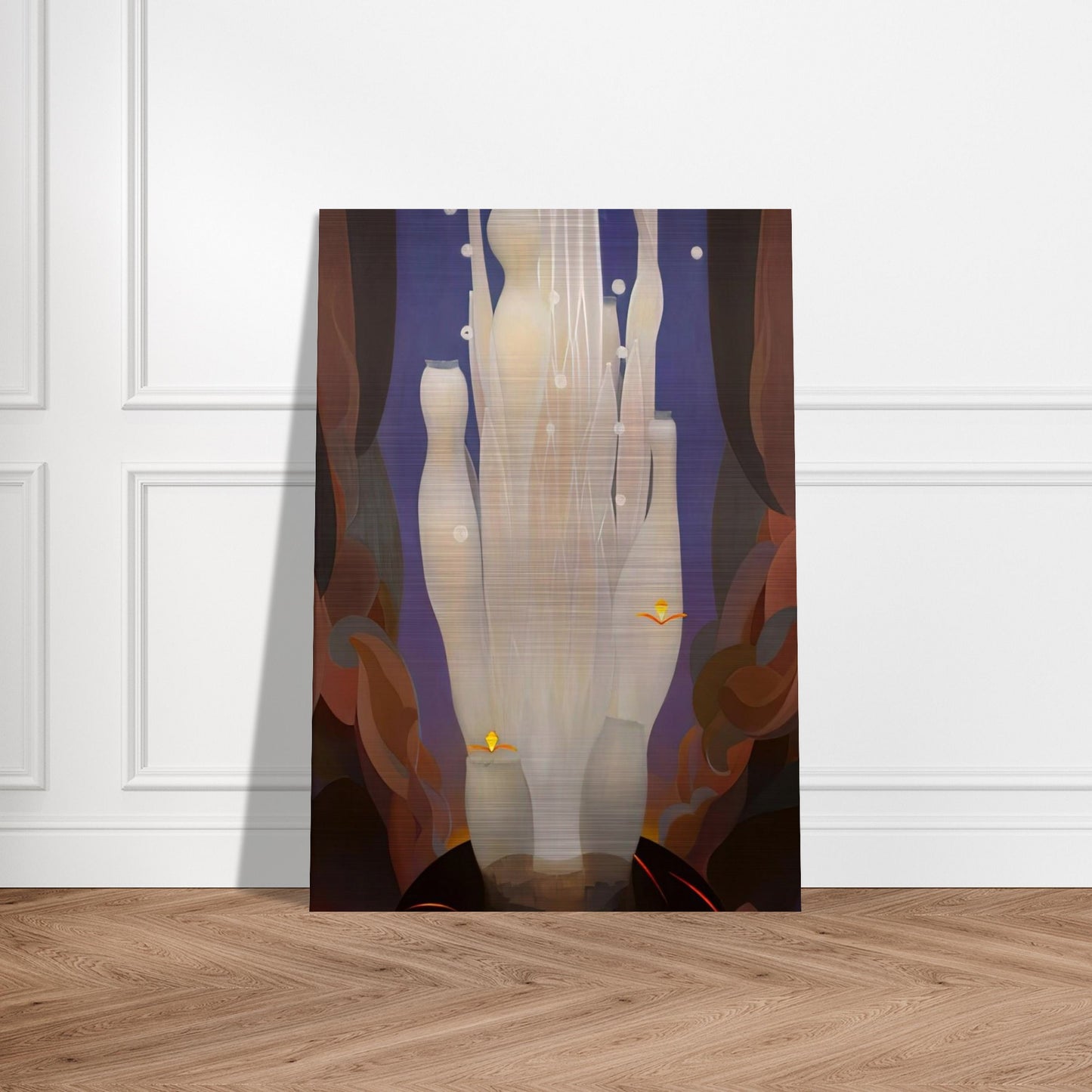 Fire Sounds - 1930 - Agnes Lawrence Pelton Brushed Aluminum Print - 70x100 cm / 28x40 inches | Agnes Lawrence Pelton Aluminum Print | Agnes Lawrence Pelton Prints