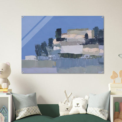 Ménerbes - Art Informel - Nicolas de Stael Acrylic Print - 70x100 cm / 28x40″ inches