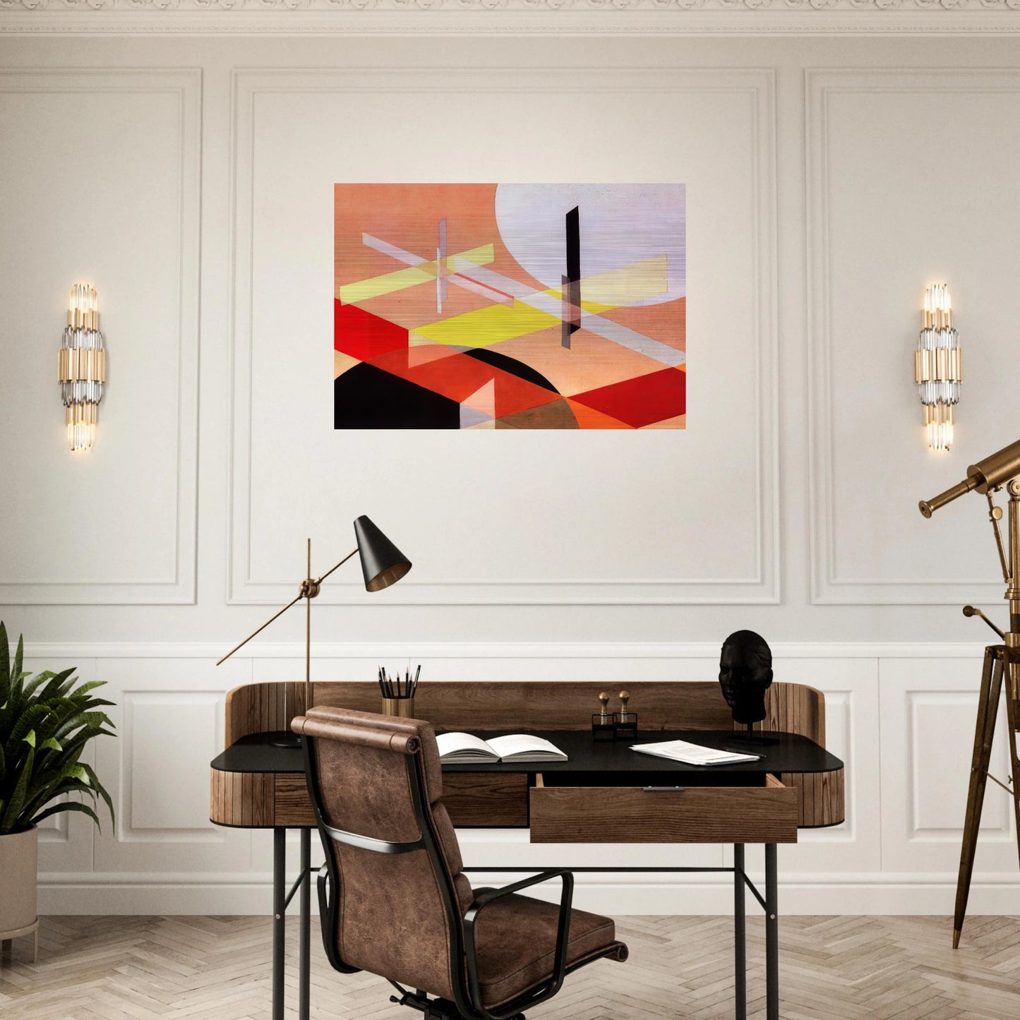 Composition Z VIII - Laszlo Moholy-Nagy Brushed Aluminum Print - 70x100 cm / 28x40 inches | Laszlo Moholy-Nagy Aluminum Print | Laszlo Moholy-Nagy Prints