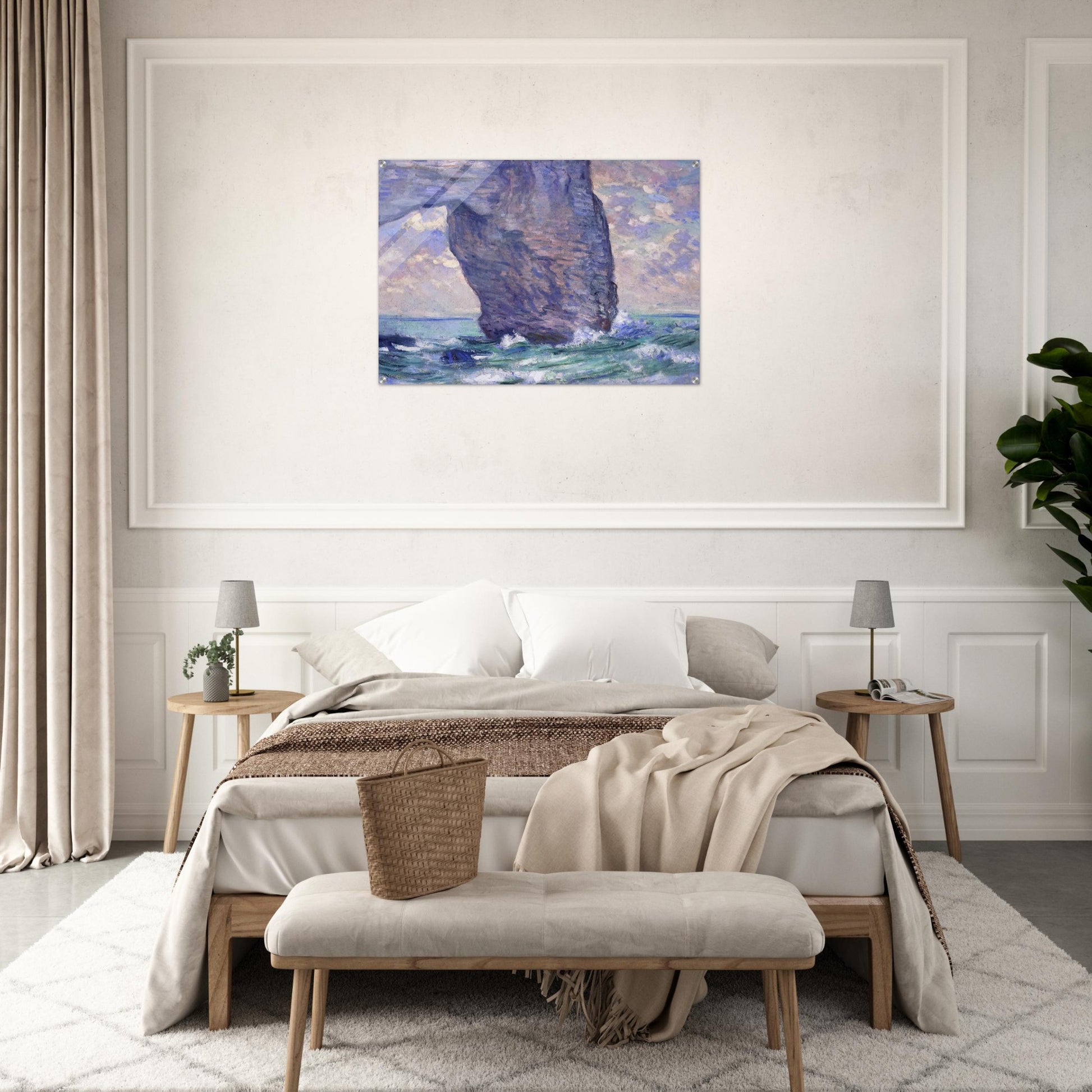 The Manneport, Seen from Below - claude monet Acrylic Print - 70x100 cm / 28x40″ inches