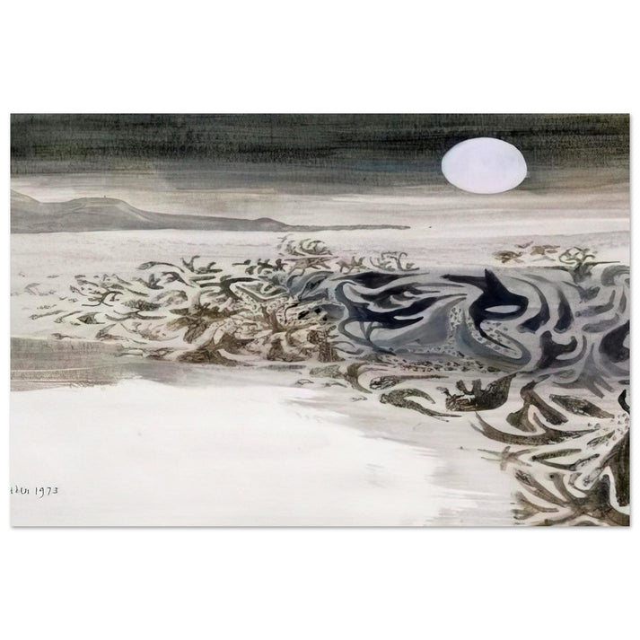 Coastal landscape - 1973 - Mary Fedden Art Prints - 100x150 cm / 40x60″ inches | Mary Fedden Poster | Mary Fedden Prints