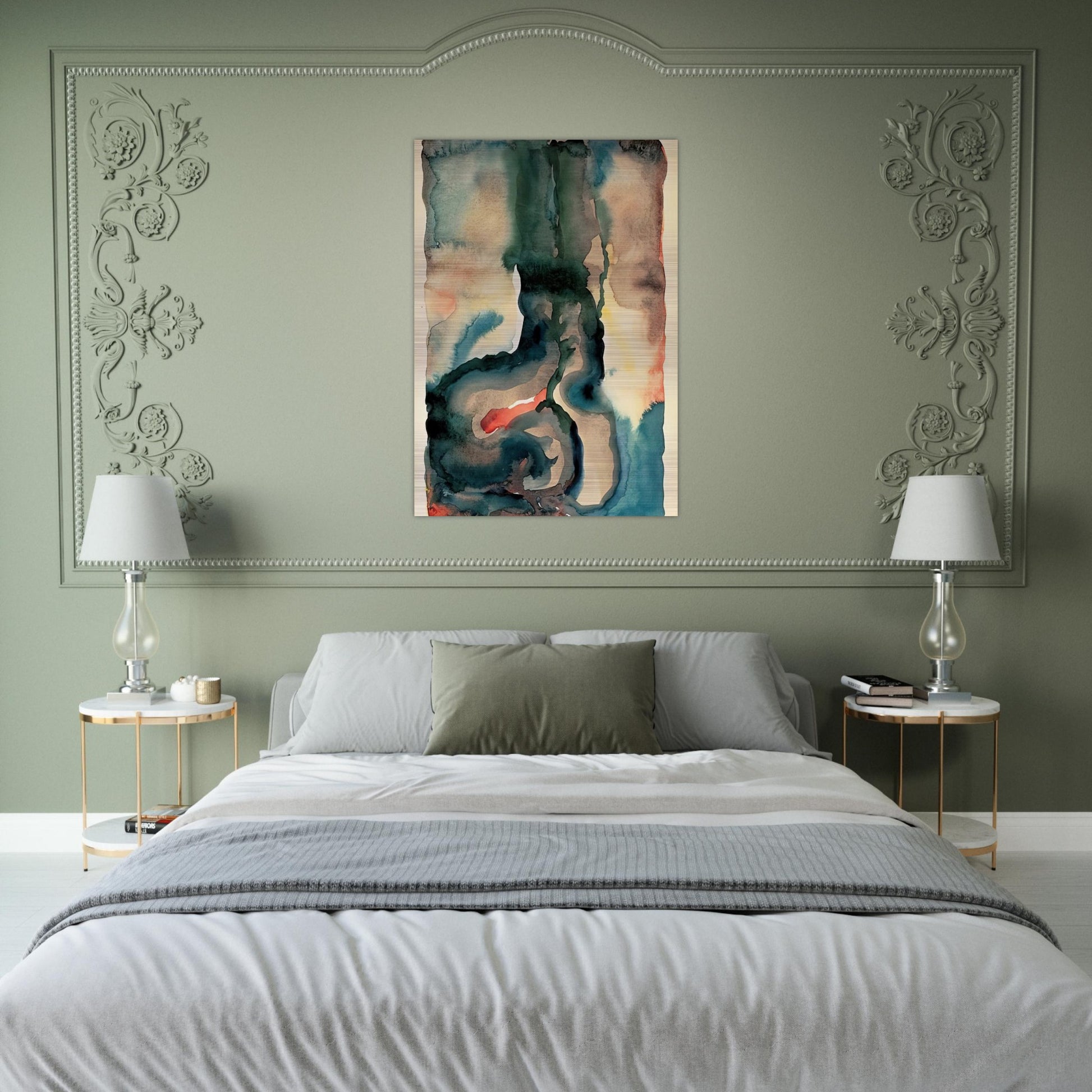 Portrait No. III - Georgia O'Keeffe Brushed Aluminum Print - 70x100 cm / 28x40 inches | Georgia O'Keeffe Aluminum Print | Georgia O'Keeffe Prints