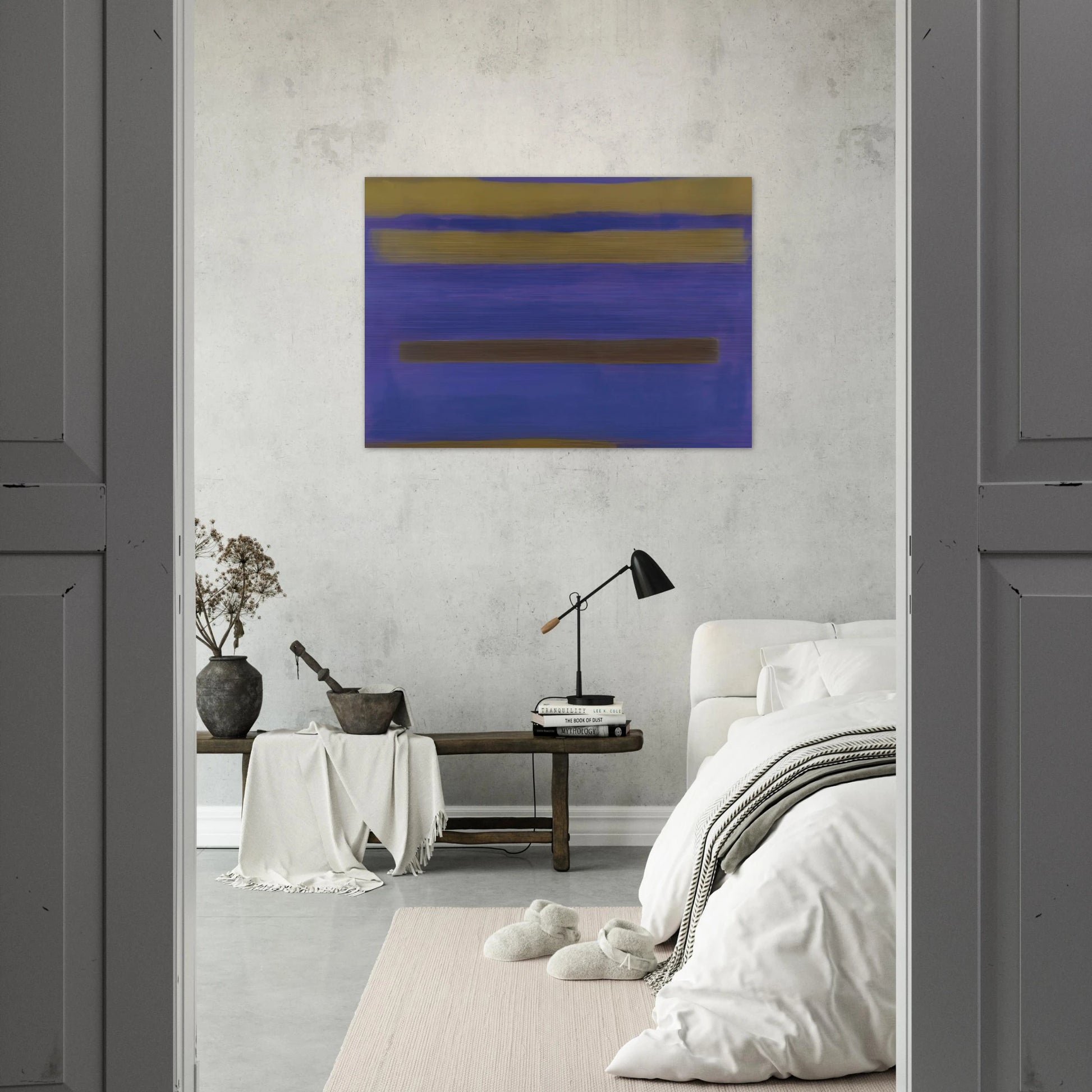UNTITLED 1980 1 - Esteban Vicente Brushed Aluminum Print - 70x100 cm / 28x40 inches | Esteban Vicente Aluminum Print | Esteban Vicente Prints