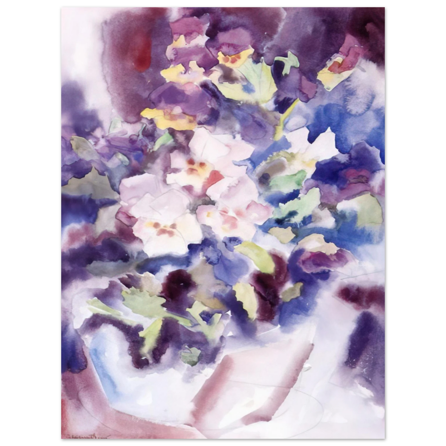 Charles Demuth - Pansies - 1915  75x100 cm / 30x40inches Fine Art Poster