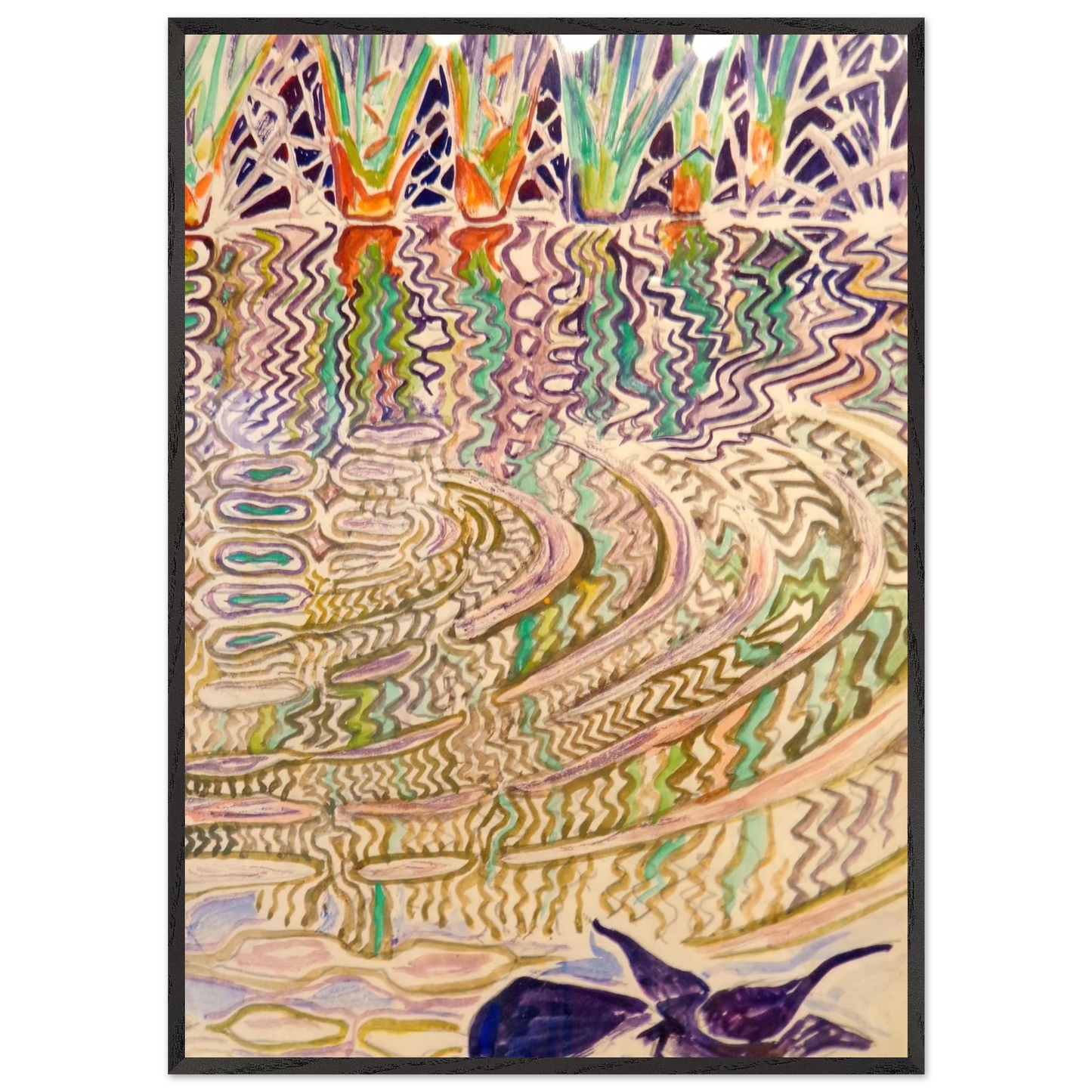 Walter Inglis Anderson - Walter Anderson Wall art - A1 (59.4 x 84.1  cm) - Premium Wooden Framed Poster With Fine Art Paper-canvas - Wood frame