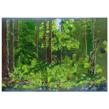 Forest - Arkhyp Kuindzhi Brushed Aluminum Print - 70x100 cm / 28x40 inches | Arkhyp Kuindzhi Aluminum Print | Arkhyp Kuindzhi Prints