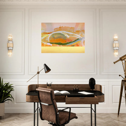 Sunday Afternoon - 1969 - Ronnie Landfield Brushed Aluminum Print - 70x100 cm / 28x40 inches | Ronnie Landfield Aluminum Print | Ronnie Landfield Prints