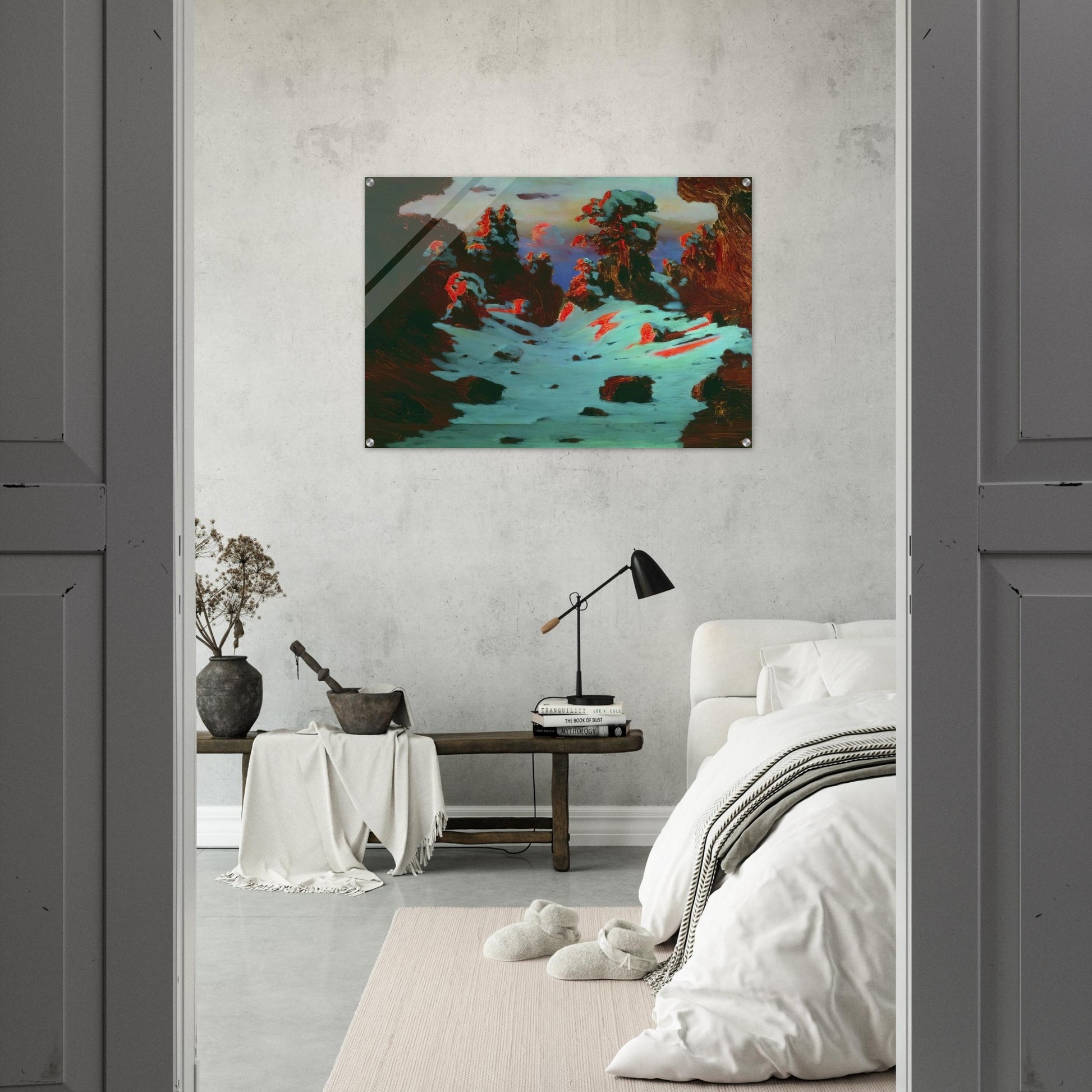 Sunset Effect - Arkhyp Kuindzhi Acrylic Print - 70x100 cm / 28x40″ inches | Arkhyp Kuindzhi Wall Art | Arkhyp Kuindzhi Prints
