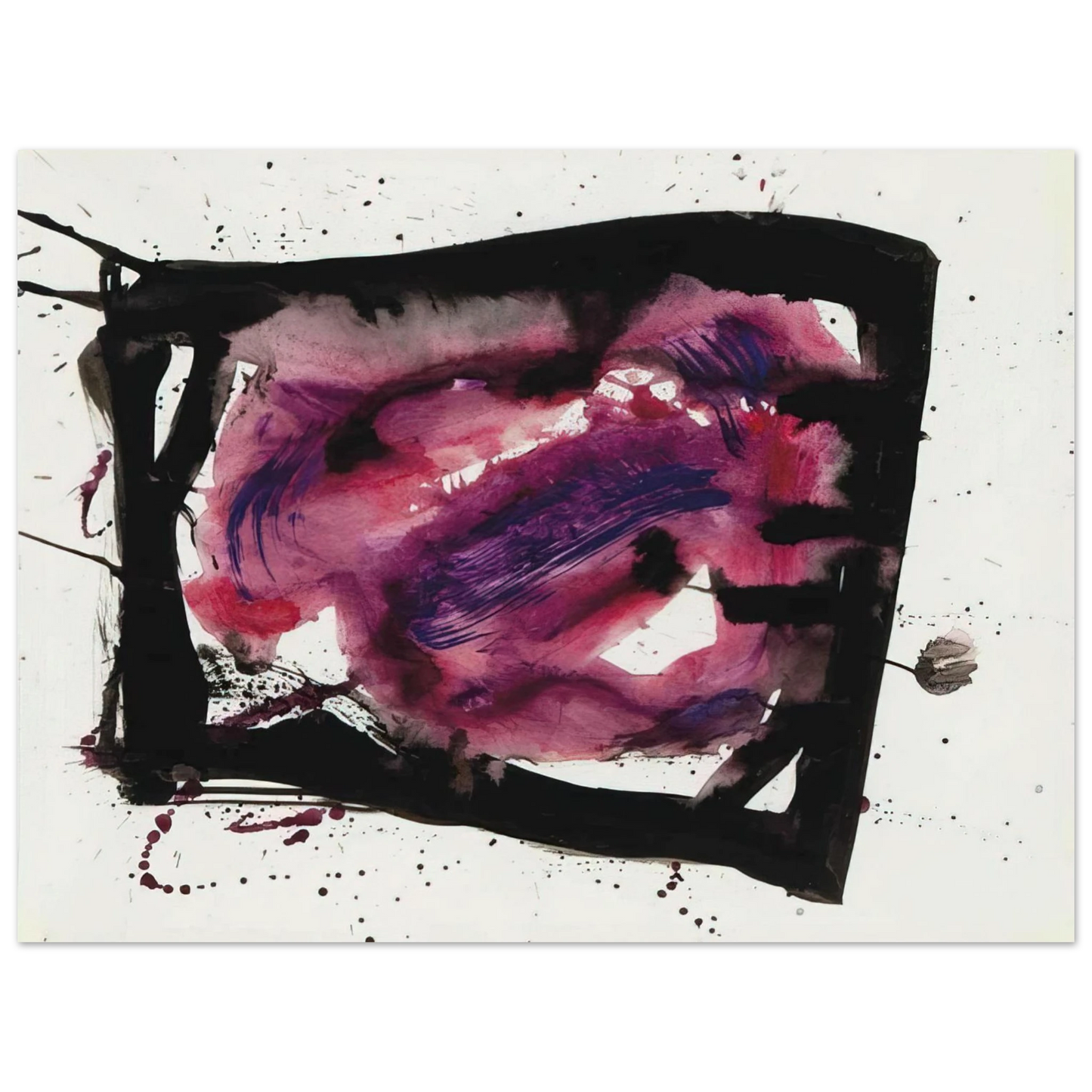 Sam Francis - Untitled  SF72-1009   75x100 cm / 30x40inches Fine Art Poster
