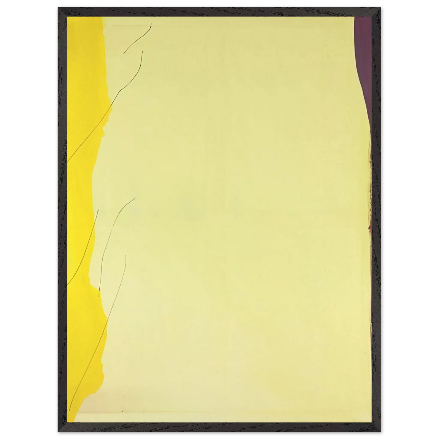 Helen Frankenthaler - Distillation - 1973 Wall art - 40x50 cm / 16x20 Inches - Premium Wooden Framed Poster With Fine Art Paper - White frame
