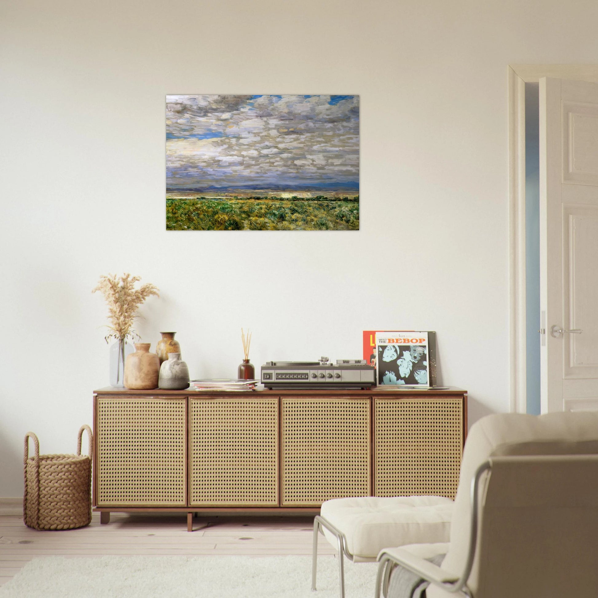 On the Snake River, Oregon - Childe Hassam Brushed Aluminum Print - 70x100 cm / 28x40 inches | Childe Hassam Aluminum Print | Childe Hassam Prints