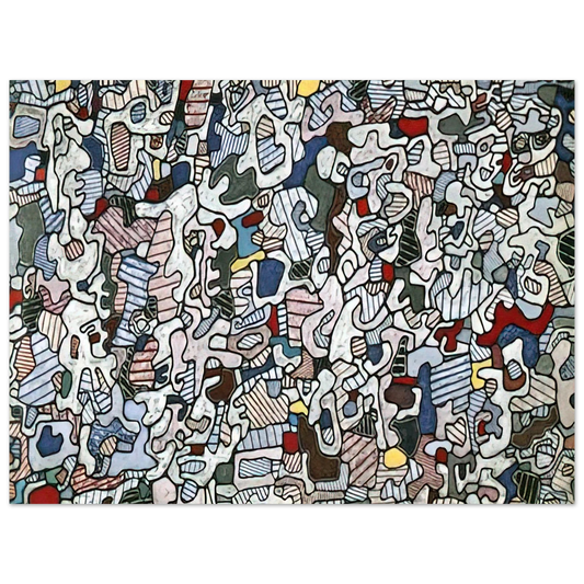 Jean Dubuffet - L HOURLOUPE 1966  75x100 cm / 30x40inches Fine Art Poster