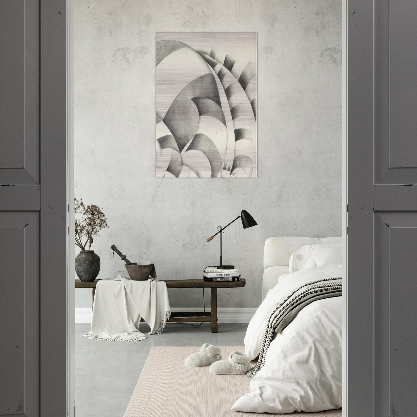 UNTITLED 1967 - Lee Bontecou Brushed Aluminum Print - 70x100 cm / 28x40 inches | Lee Bontecou Aluminum Print | Lee Bontecou Prints