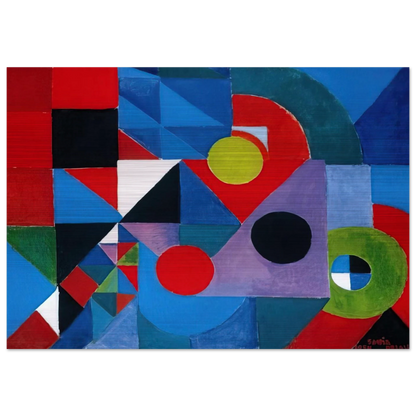 RHYTHM COLOUR - Sonia Delaunay Brushed Aluminum Print - 70x100 cm / 28x40 inches | Sonia Delaunay Aluminum Print | Sonia Delaunay Prints