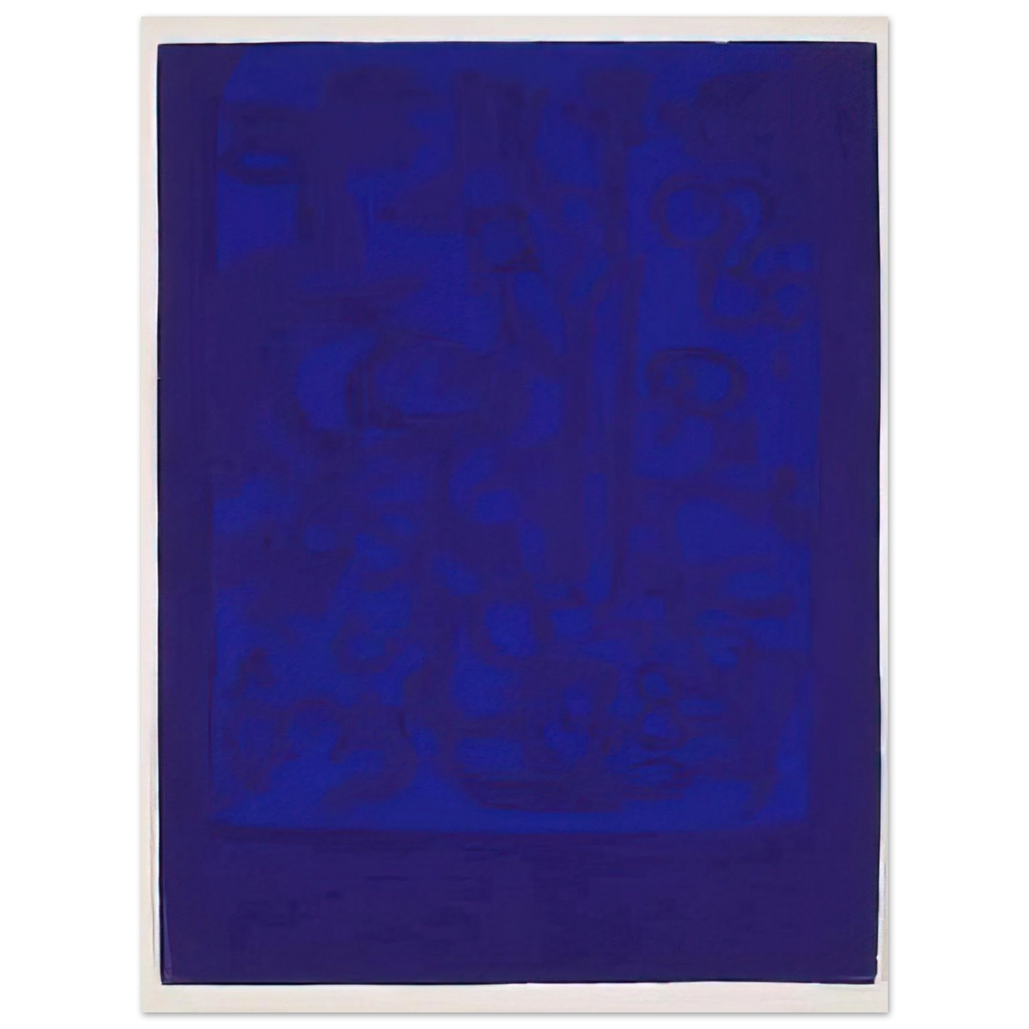 Carla Accardi - Blue Viola - 1962  75x100 cm / 30x40inches Fine Art Poster