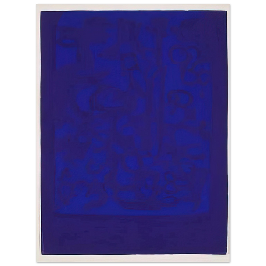 Carla Accardi - Blue Viola - 1962  75x100 cm / 30x40inches Fine Art Poster