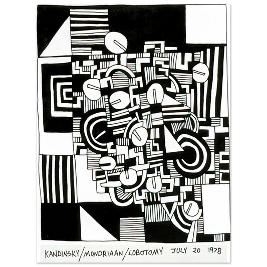 Keith Haring - UNTITLED 1978  75x100 cm / 30x40inches Fine Art Poster | Keith Haring Art For Sale