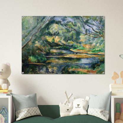 The Brook - Paul Cézanne Acrylic Print - 70x100 cm / 28x40″ inches