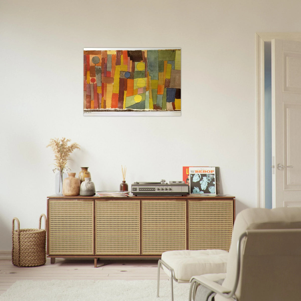 IN THE STYLE OF KAIROUAN 1914 - Paul Klee Brushed Aluminum Print - 70x100 cm / 28x40 inches | Paul Klee Aluminum Print | Paul Klee Prints