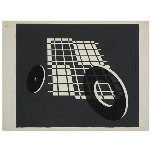 Josef Albers - ROLLING AFTER 1928  75x100 cm / 30x40inches Fine Art Poster