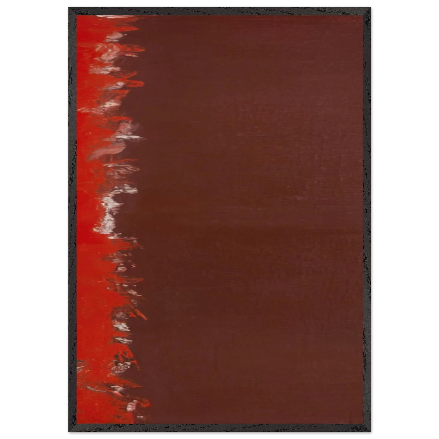 Untitled 3 N1 - Barnett Newman 70x100 cm / 28x40 inches Framed Art Print – Black Wooden Frame
