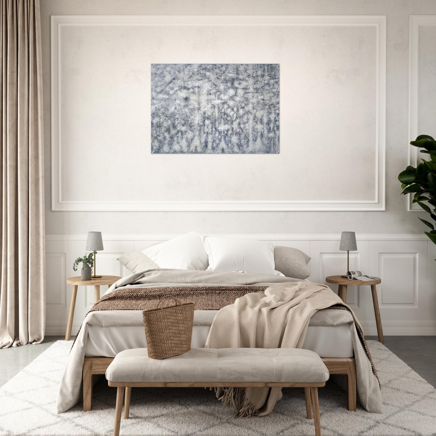 White Garden - Richard Pousette-Dart Acrylic Print - 70x100 cm / 28x40″ inches