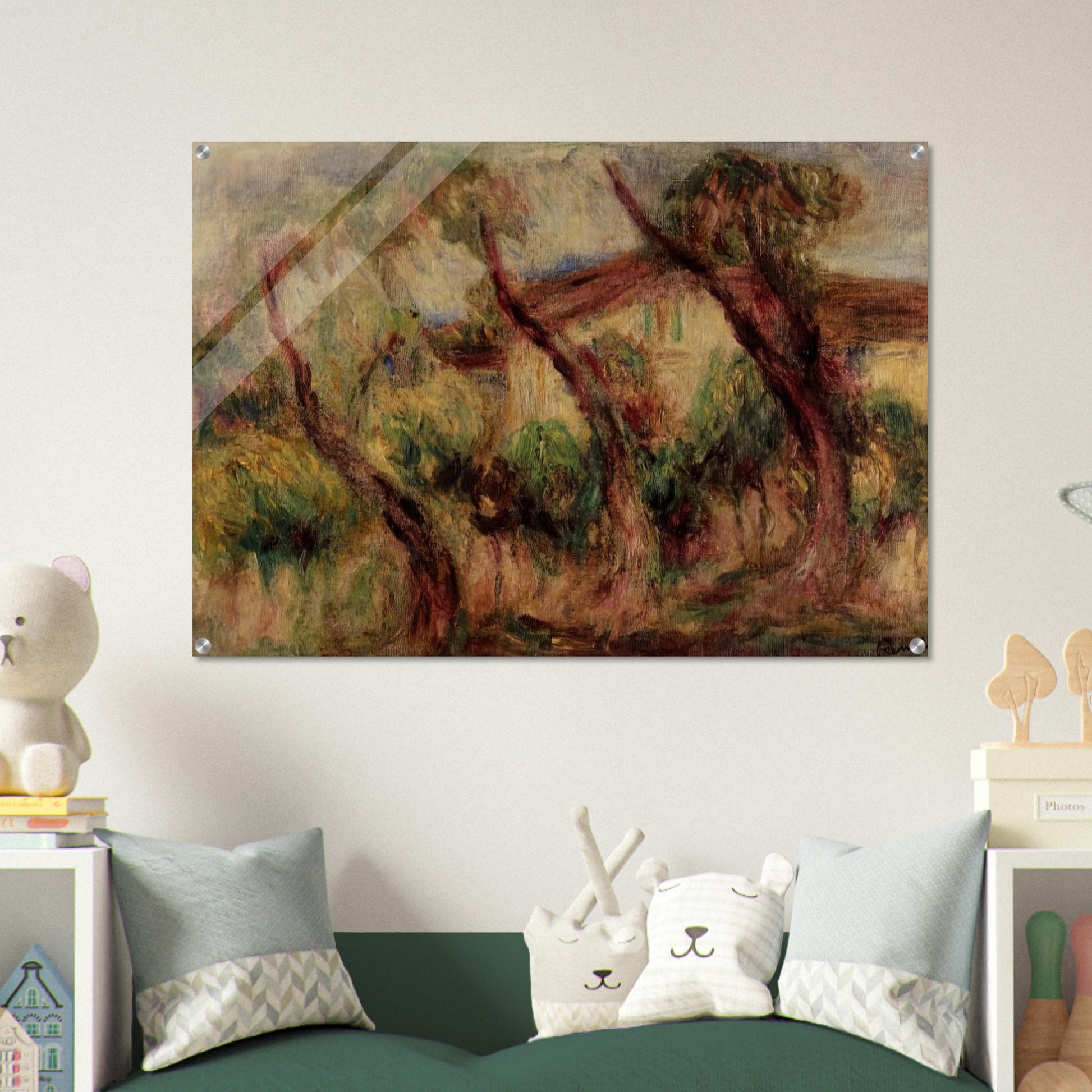 In the Garden of Collettes at Cagnes - Pierre-Auguste Renoir Acrylic Print - 70x100 cm / 28x40″ inches