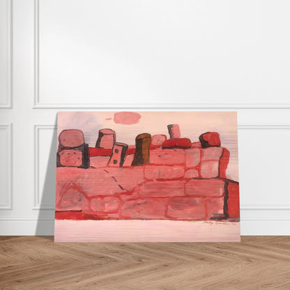 CERVETERI 1972 - Philip Guston Brushed Aluminum Print - 70x100 cm / 28x40 inches | Philip Guston Aluminum Print | Philip Guston Prints