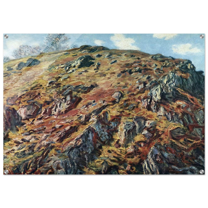Study of Rocks - claude monet Acrylic Print - 70x100 cm / 28x40″ inches