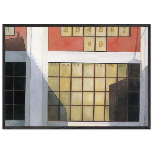 Business - 1921 - Charles Demuth 70x100 cm / 28x40 inches Framed Art Print – Black Wooden Frame