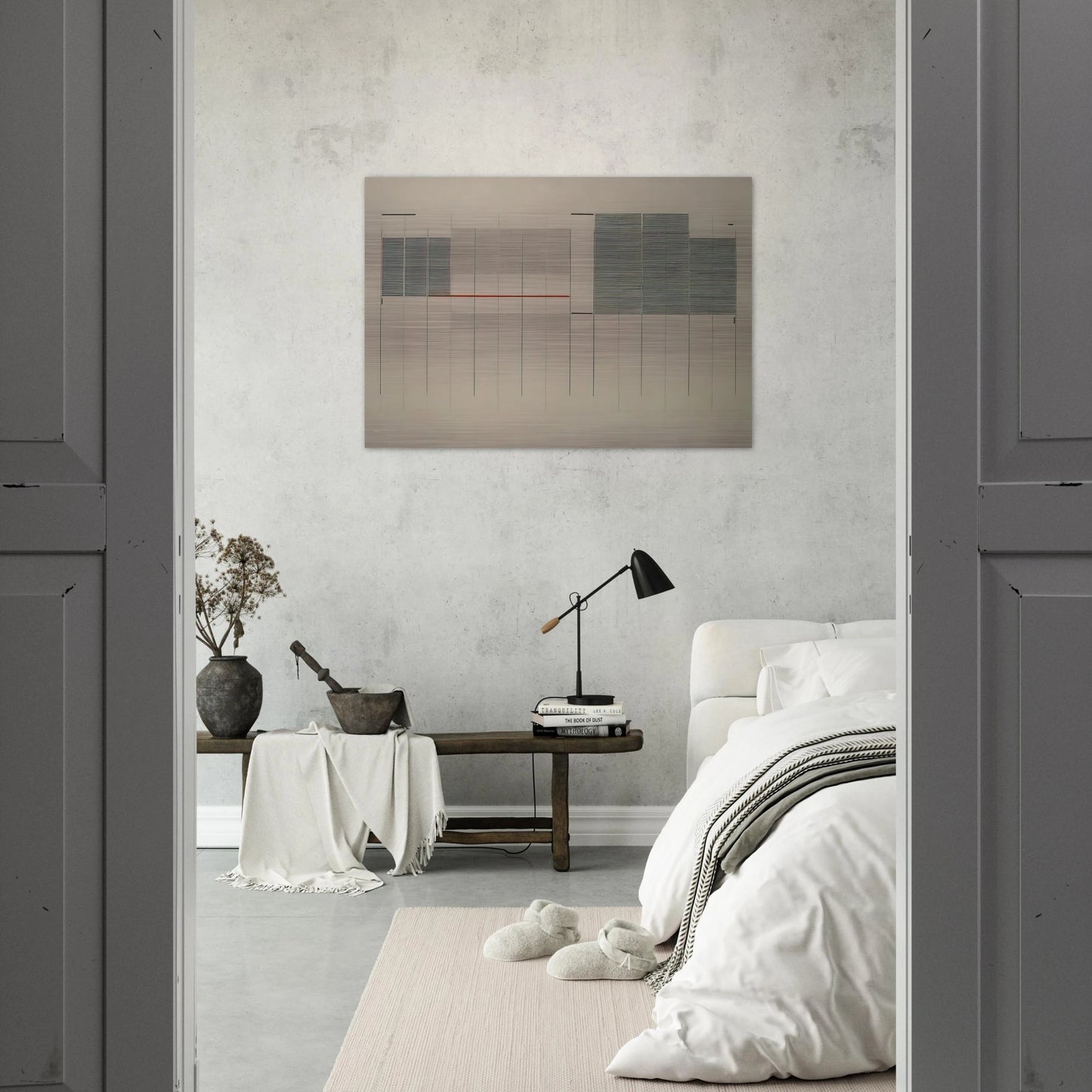 Acrilico no. 13 - 1976 - Bice Lazzari Brushed Aluminum Print - 70x100 cm / 28x40 inches | Bice Lazzari Aluminum Print | Bice Lazzari Prints