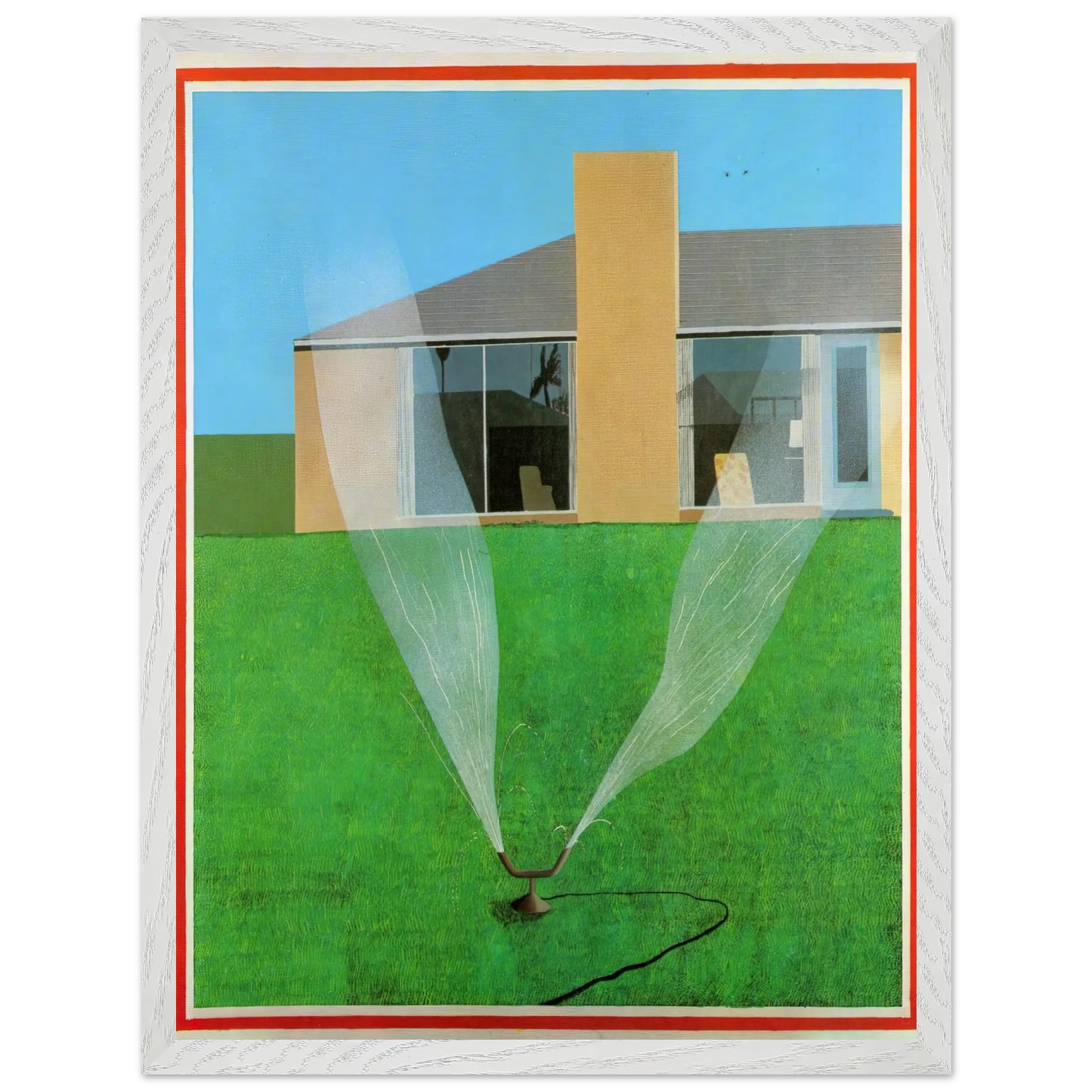David Hockney - David Hockney Wall art - 70x100 cm / 28x40 inches - Premium Wooden Framed Poster With Fine Art Paper-canvas - Black frame