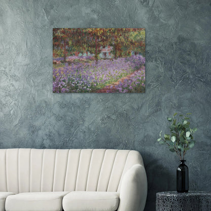 Irises in Monet's Garden - claude monet Brushed Aluminum Print - 70x100 cm / 28x40 inches | claude monet Aluminum Print | claude monet Prints