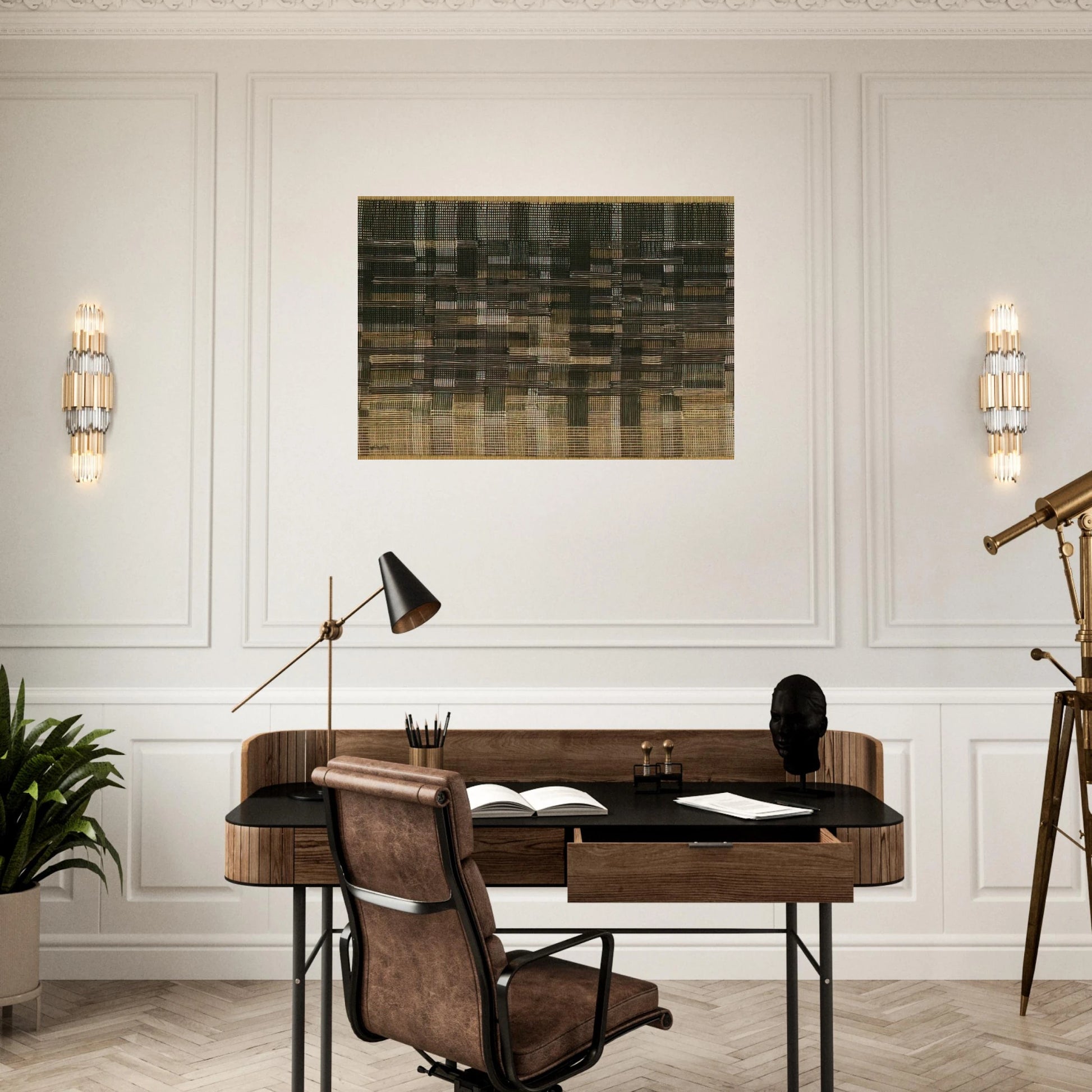 TAPESTRY 1948 - Anni Albers Brushed Aluminum Print - 70x100 cm / 28x40 inches | Anni Albers Aluminum Print | Anni Albers Prints