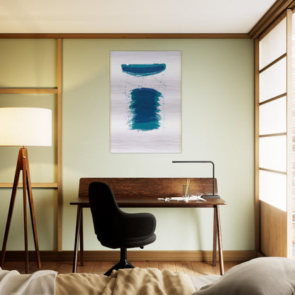Very First Stone - Sam Francis Brushed Aluminum Print - 70x100 cm / 28x40 inches | Sam Francis Aluminum Print | Sam Francis Prints