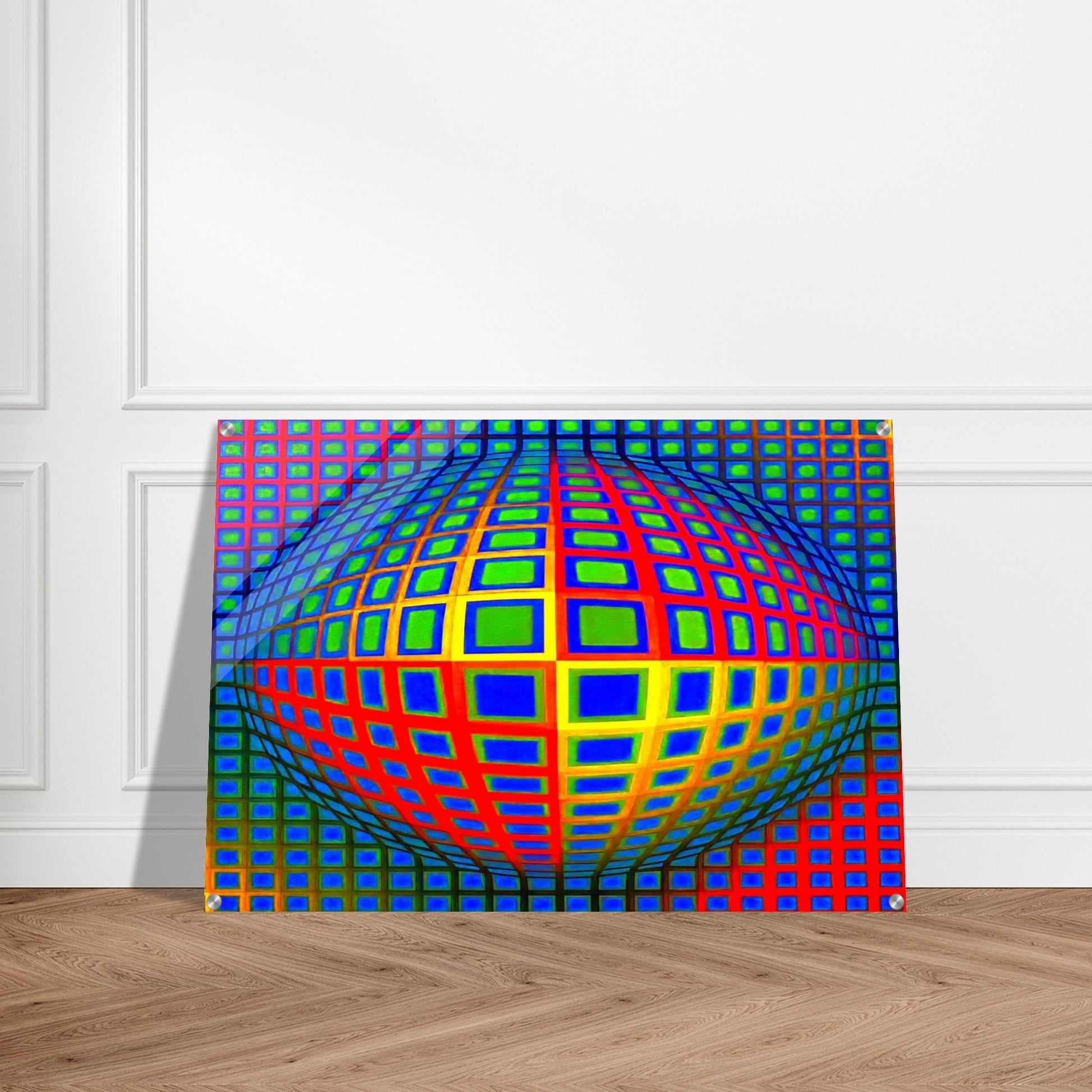 Vega-Nor - 1969 - Victor Vasarely Acrylic Print - 70x100 cm / 28x40″ inches