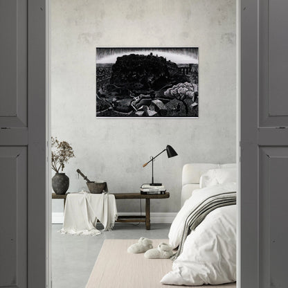 VITORCHIANO NEL CIMINO - MC Escher Brushed Aluminum Print - 70x100 cm / 28x40 inches | MC Escher Aluminum Print | MC Escher Prints