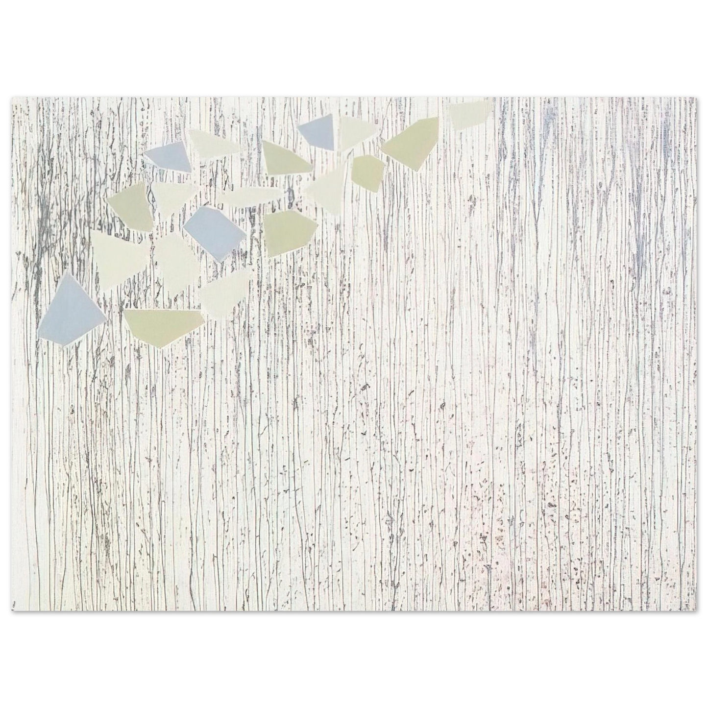 Robert Goodnough - Pale colors on runs - Abstract Expressionism  75x100 cm / 30x40inches Fine Art Poster