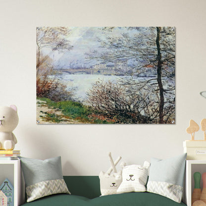 The Banks of the Seine, Ile de la Grande-Jatte - claude monet Acrylic Print - 70x100 cm / 28x40″ inches
