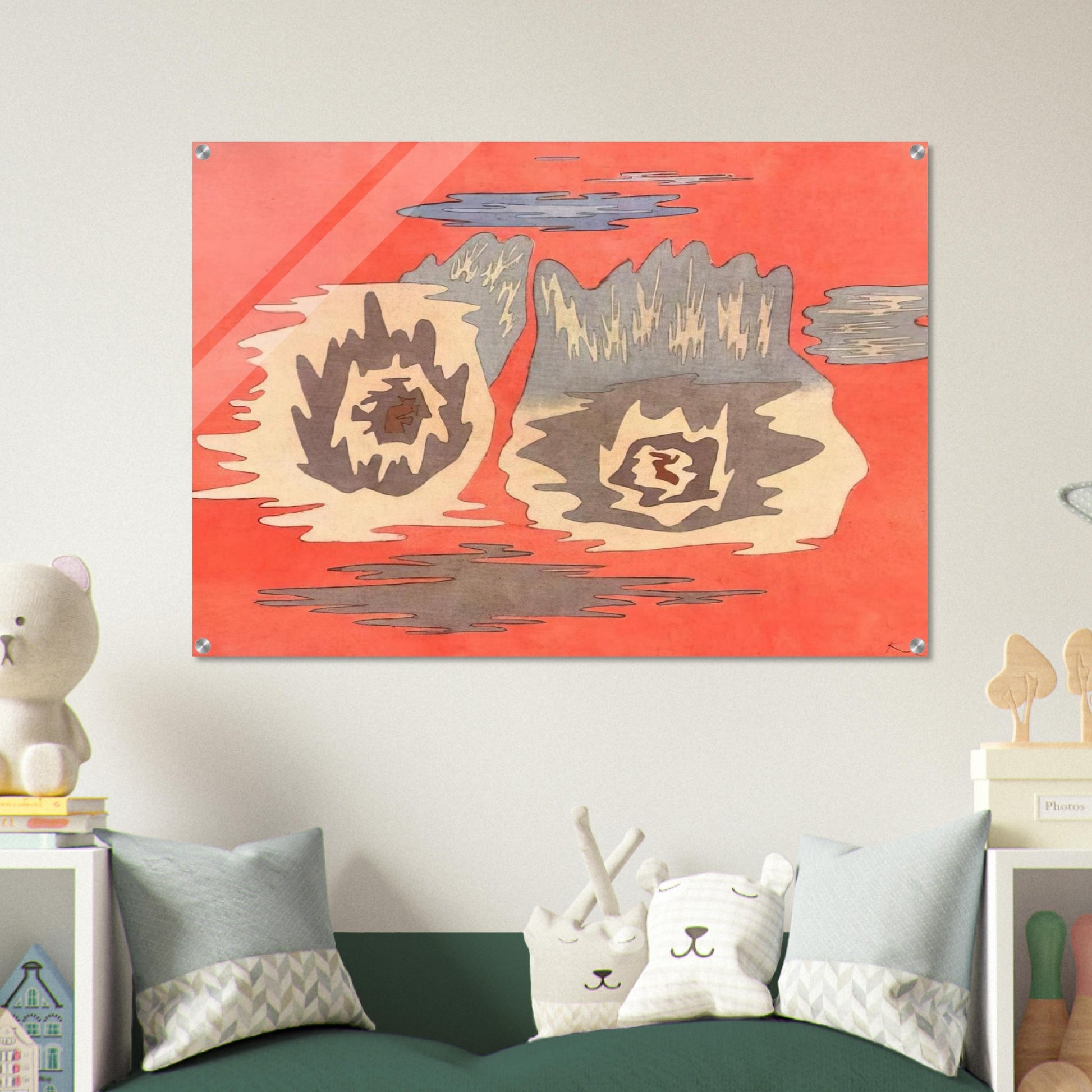 THE PLACE OF THE TWINS 1929 - Paul Klee Acrylic Print - 70x100 cm / 28x40″ inches