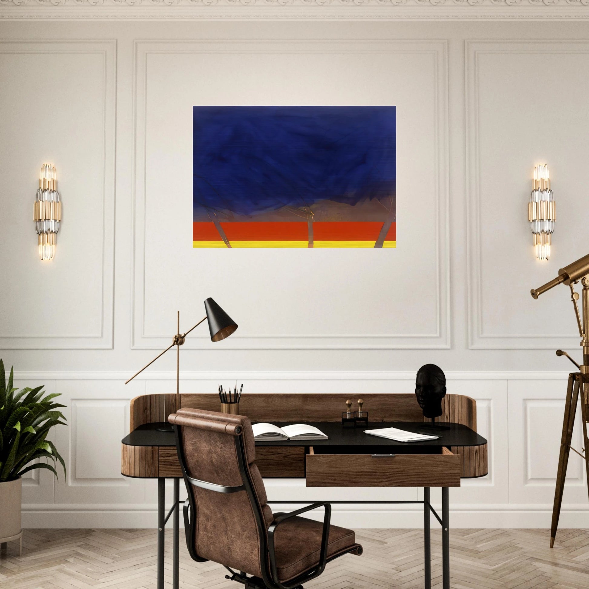 All Night - 1989 - Ronnie Landfield Brushed Aluminum Print - 70x100 cm / 28x40 inches | Ronnie Landfield Aluminum Print | Ronnie Landfield Prints