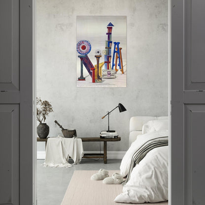 La Grande Roue Orthochromatique… - Max Ernst Brushed Aluminum Print - 70x100 cm / 28x40 inches | Max Ernst Aluminum Print | Max Ernst Prints