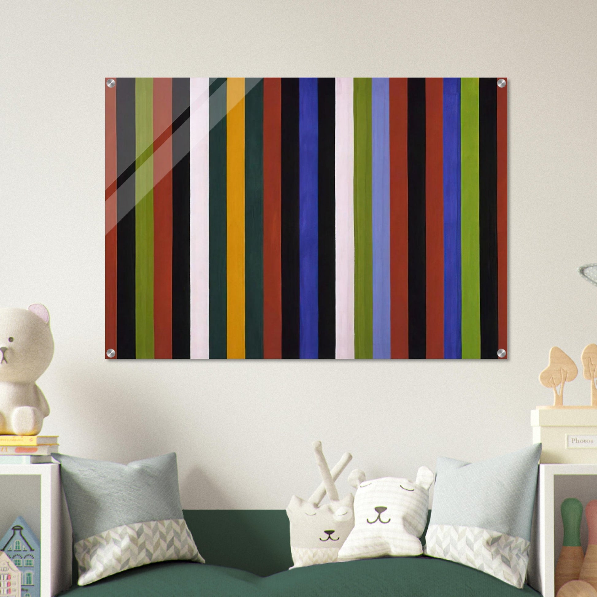 Hot Beat - 1964 - Gene Davis Acrylic Print - 70x100 cm / 28x40″ inches
