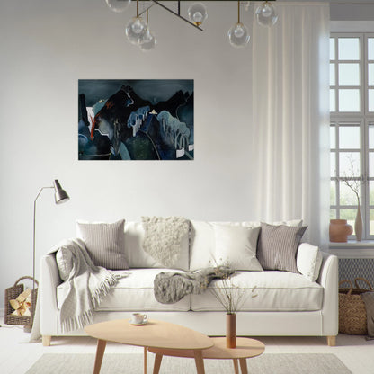 Mysterious Landscape - 1930 - Tove Jansson Brushed Aluminum Print - 70x100 cm / 28x40 inches | Tove Jansson Aluminum Print | Tove Jansson Prints