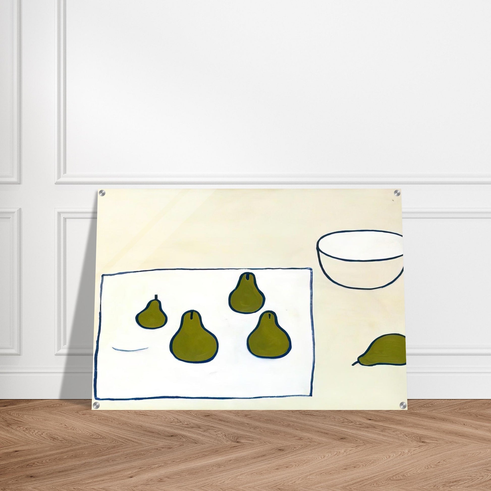 Five Pears - 1976 - William Scott Acrylic Print - 70x100 cm / 28x40″ inches