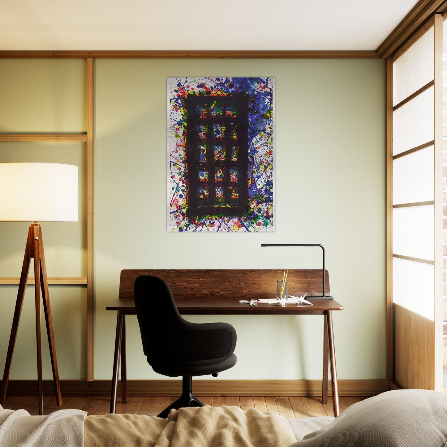 Concert Hall Set II - Sam Francis Brushed Aluminum Print - 70x100 cm / 28x40 inches | Sam Francis Aluminum Print | Sam Francis Prints