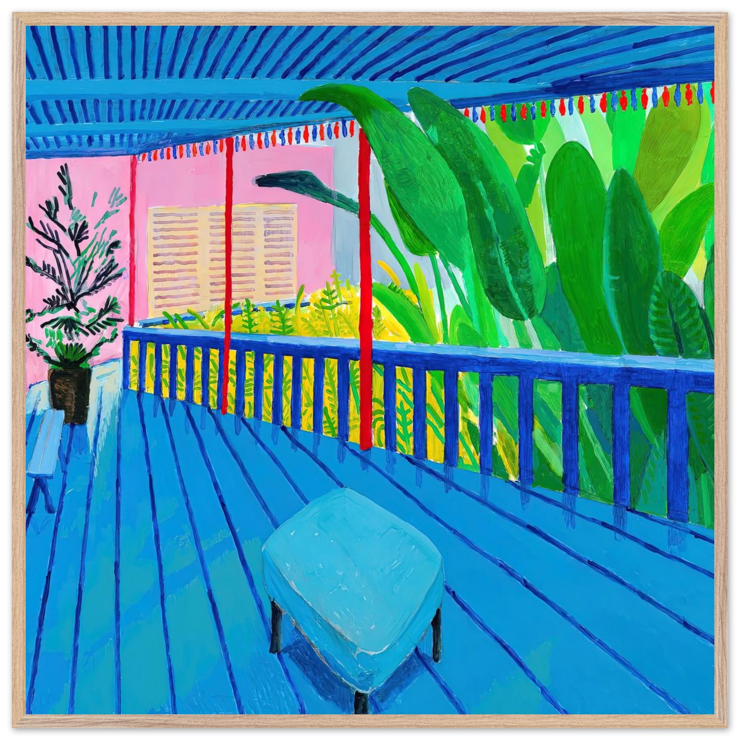David Hockney - David Hockney Wall art - 40x40 cm / 16x16 inches - Fine Art Poster-canvas - -