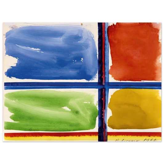 Blinky Palermo - FENSTERKREUZ II 1966  75x100 cm / 30x40inches Fine Art Poster