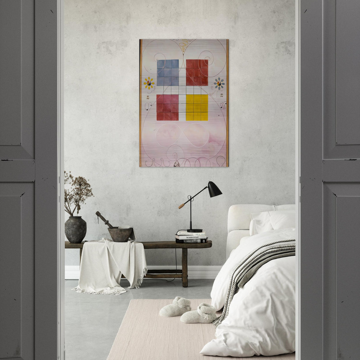 DE TIO ST RSTA N 10 ALDERDOMEN 1907 - Hilma af Klint Brushed Aluminum Print - 70x100 cm / 28x40 inches | Hilma af Klint Aluminum Print | Hilma af Klint Prints